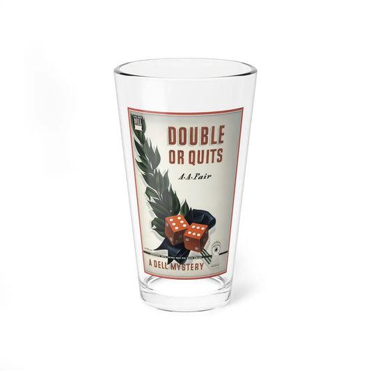 Double or Quits, paperback cover, 1947 - Pint Glass 16oz-16oz-Go Mug Yourself