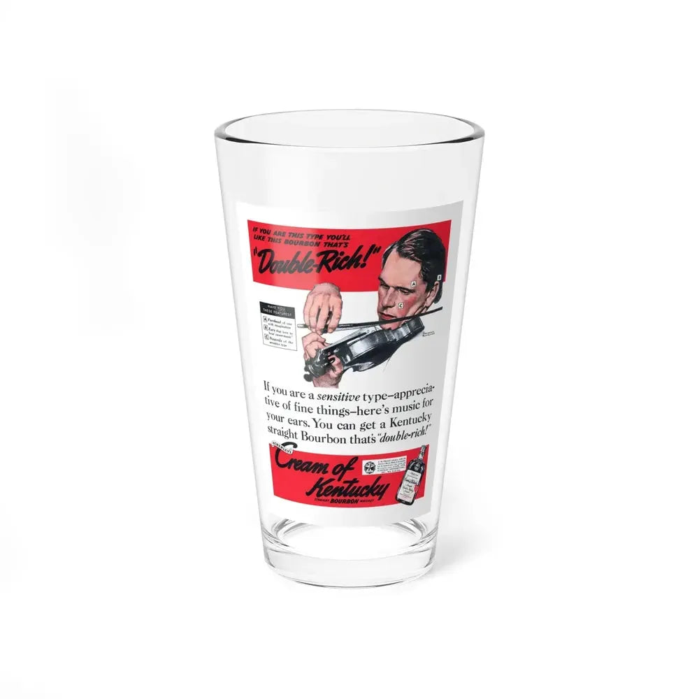 Double-Rich, Cream of Kentucky ad, Liberty, November 1938 - Pint Glass 16oz 16oz - Go Mug Yourself