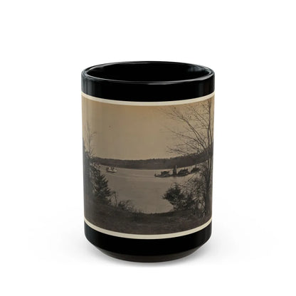 Double Turreted Ironclad Monitor Onandaga, James River (U.S. Civil War) Black Coffee Mug-15oz-Go Mug Yourself