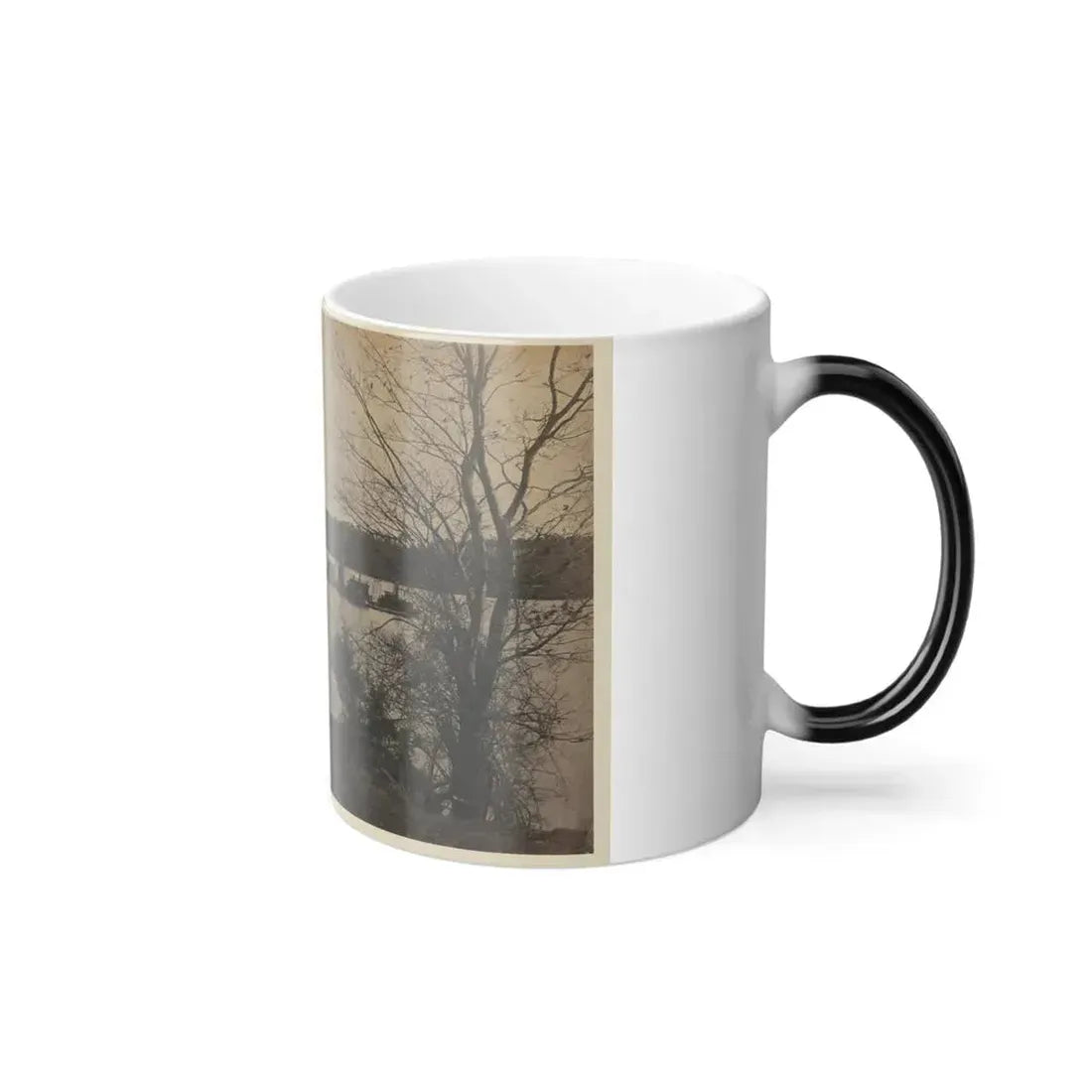 Double Turreted Ironclad Monitor  Onandaga,  James River (U.S. Civil War) Color Changing Coffee Mug 11oz - Go Mug Yourself