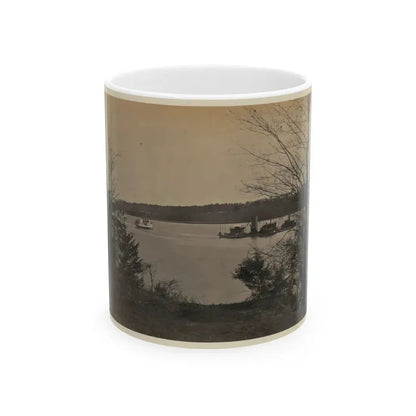 Double Turreted Ironclad Monitor  Onandaga,  James River (U.S. Civil War) White Coffee Mug 11oz - Go Mug Yourself