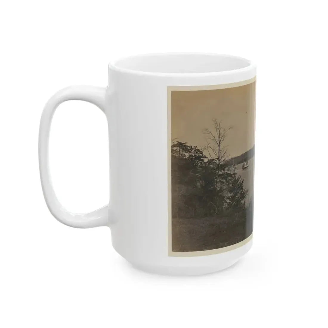 Double Turreted Ironclad Monitor  Onandaga,  James River (U.S. Civil War) White Coffee Mug - Go Mug Yourself