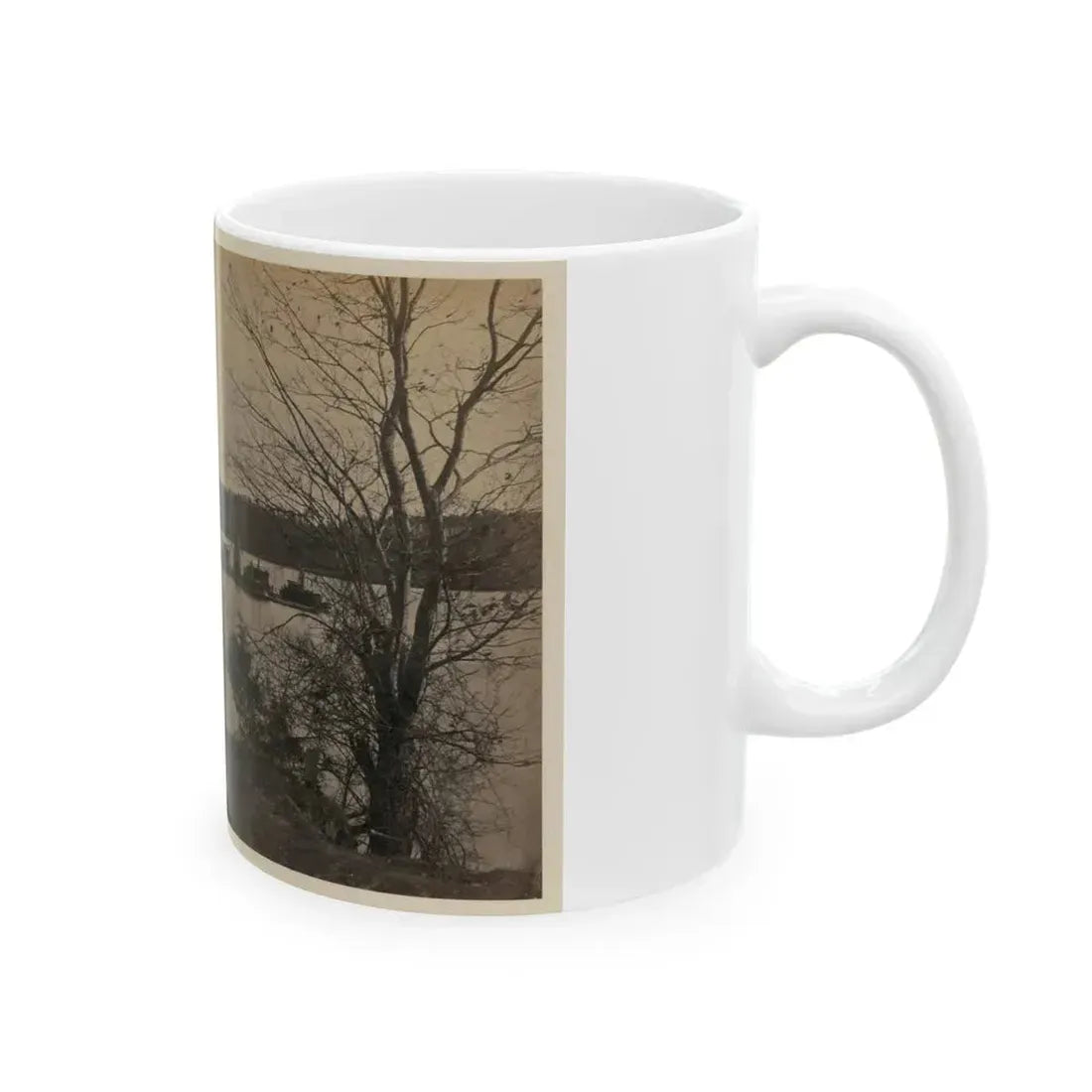 Double Turreted Ironclad Monitor  Onandaga,  James River (U.S. Civil War) White Coffee Mug - Go Mug Yourself