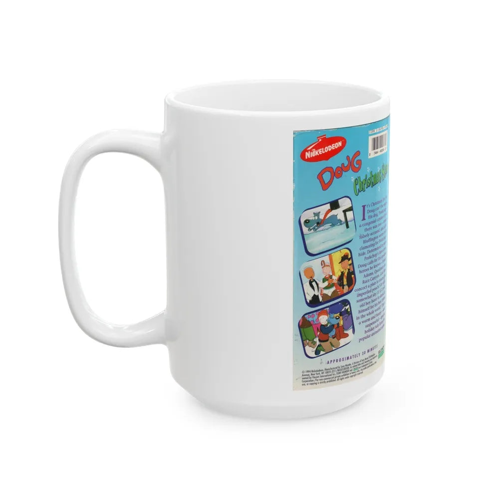 DOUG CHRISTMAS STORY (VHS COVER) - White Coffee Mug-Go Mug Yourself