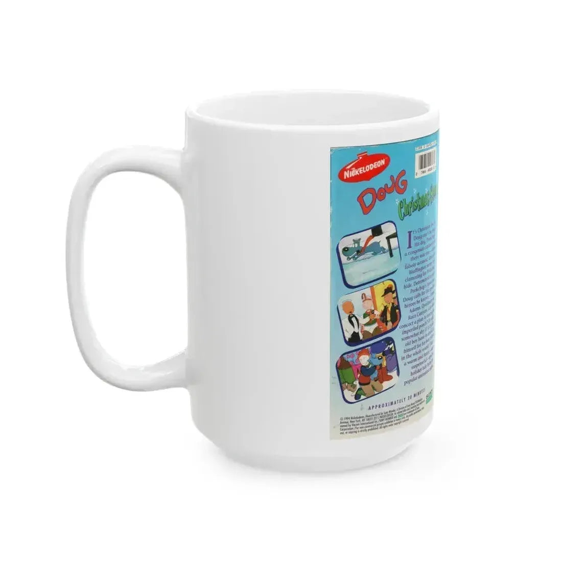 DOUG CHRISTMAS STORY (VHS COVER) - White Coffee Mug - Go Mug Yourself