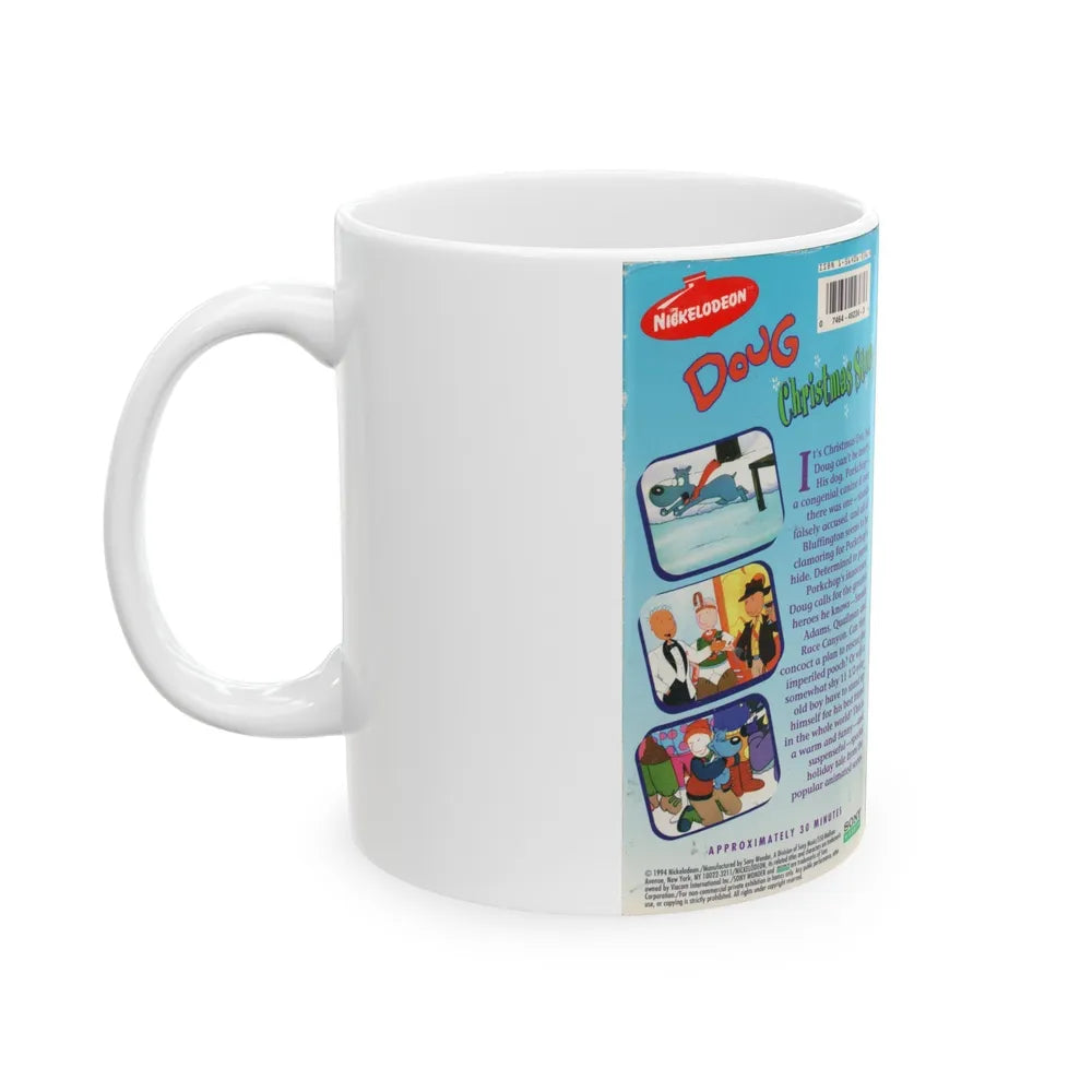 DOUG CHRISTMAS STORY (VHS COVER) - White Coffee Mug-Go Mug Yourself