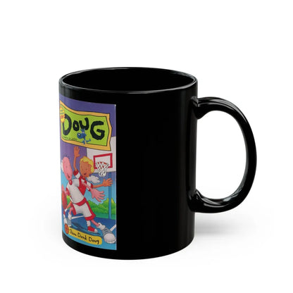 DOUG SLAM DUNK DOUG (VHS COVER) - Black Coffee Mug-Go Mug Yourself