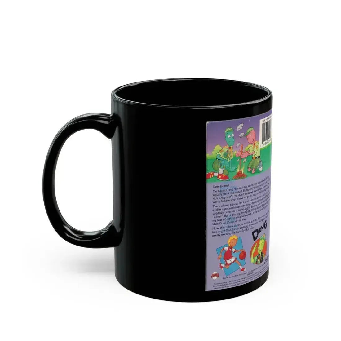 DOUG SLAM DUNK DOUG (VHS COVER) - Black Coffee Mug - Go Mug Yourself