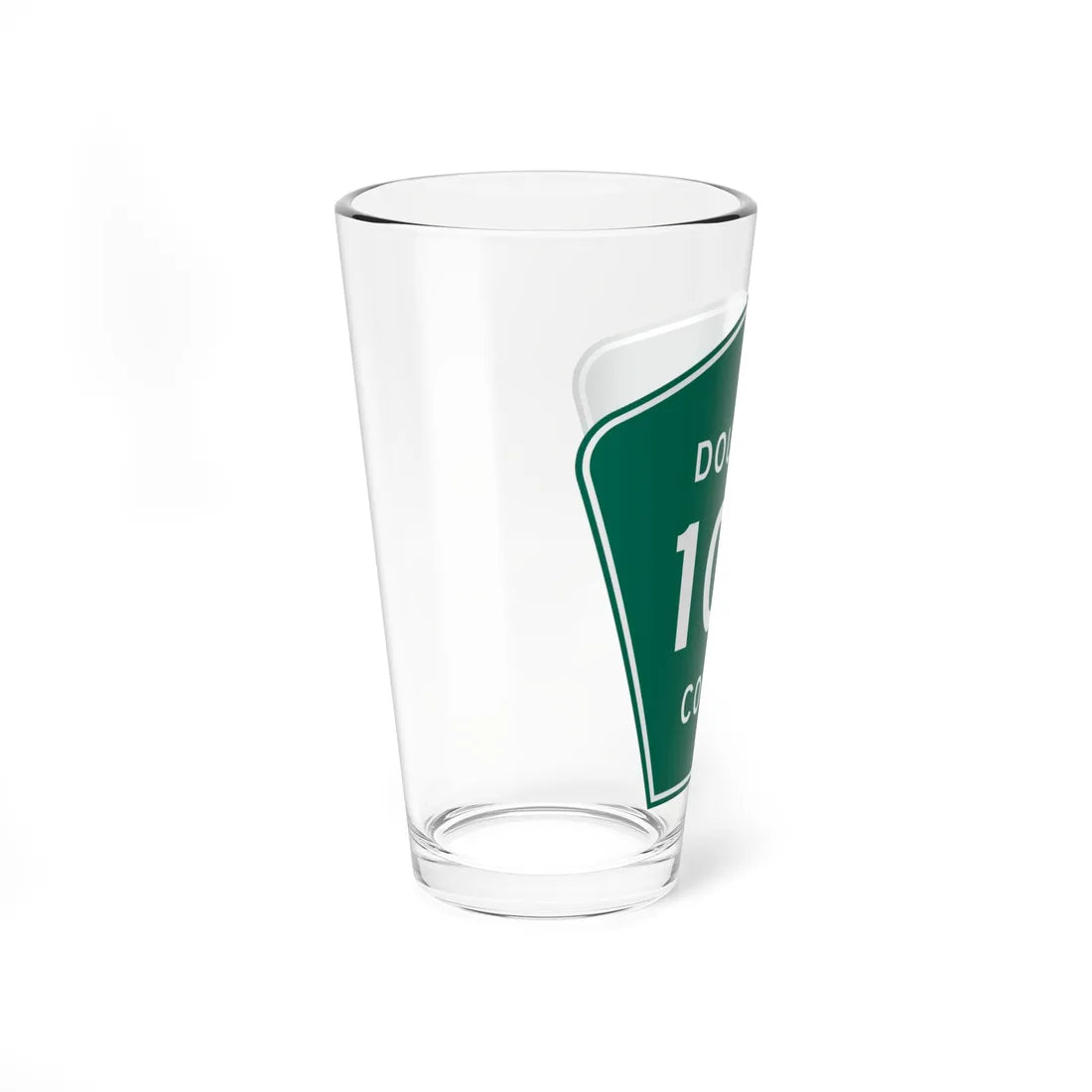 Douglas County 105 green (Colorado) (Road Sign) Pint Glass 16oz - Go Mug Yourself