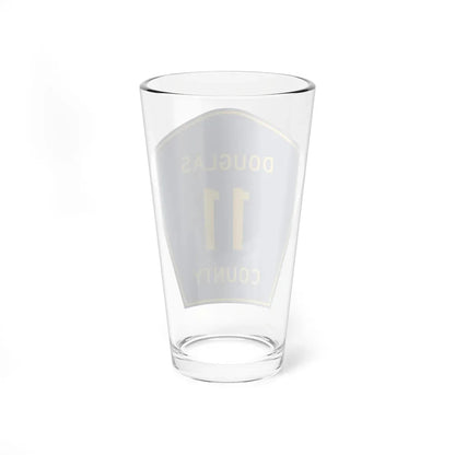 Douglas County 11 (Illinois) (Road Sign) Pint Glass 16oz - Go Mug Yourself