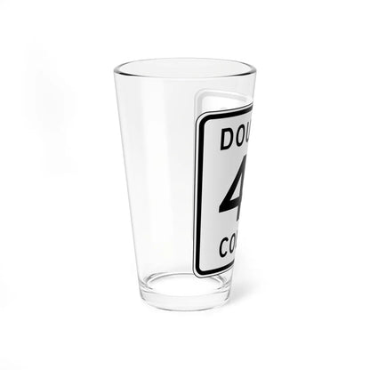Douglas County Route 40 (Minnesota) (Road Sign) Pint Glass 16oz - Go Mug Yourself