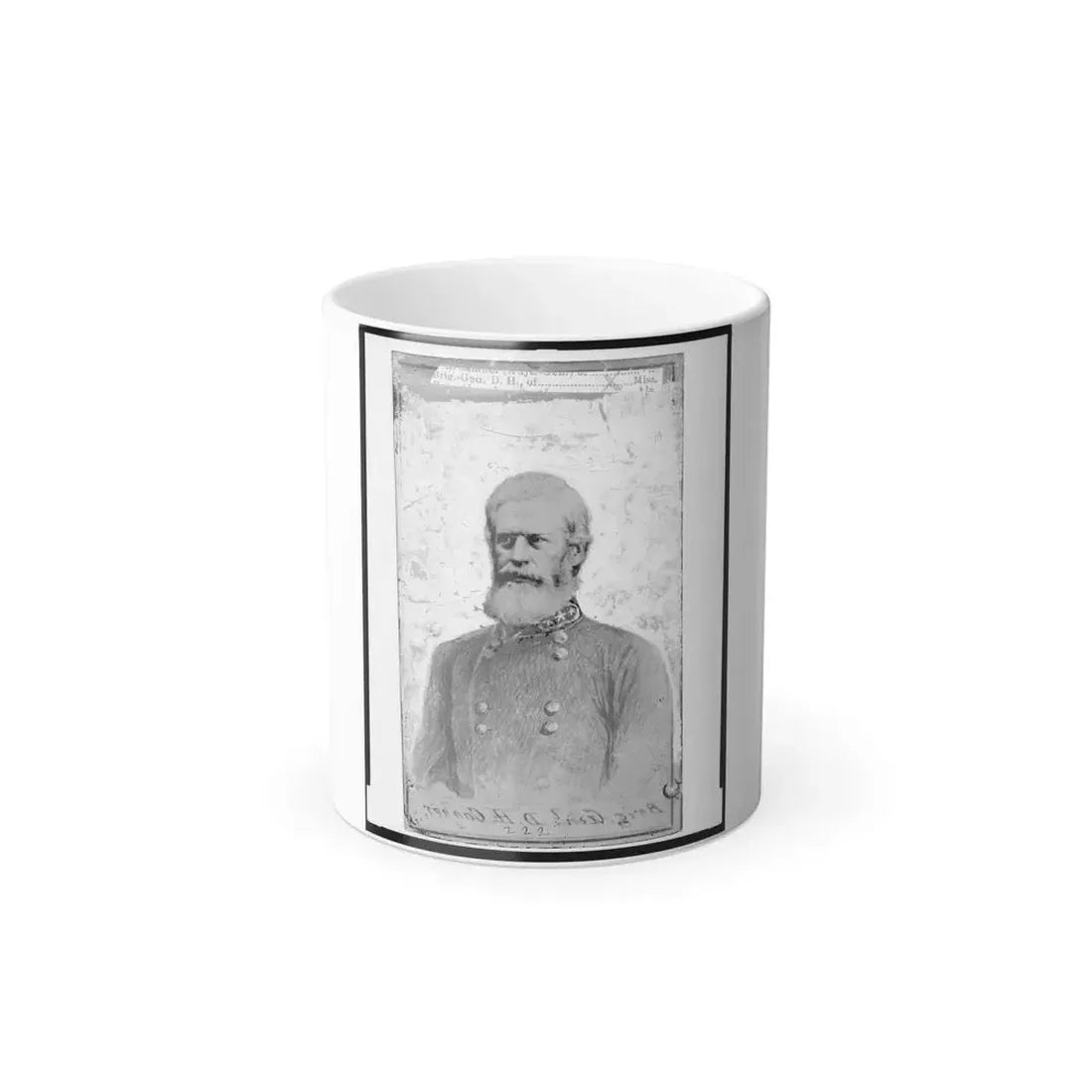 Douglas Hancock Cooper, Brigadier General, C.S.A., Half-Length Portrait, in Uniform, Facing Left (U.S. Civil War) Color Changing Coffee Mug 11oz Default Title 11oz - Go Mug Yourself