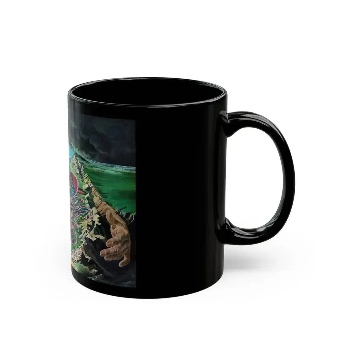 Down a Long Canal, Life magazine, December 7, 1962 - Black Coffee Mug - Go Mug Yourself