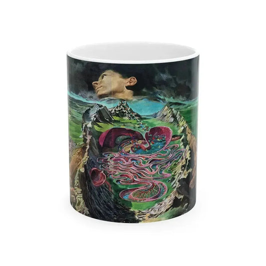 Down a Long Canal, Life magazine, December 7, 1962 - White Coffee Mug 11oz - Go Mug Yourself