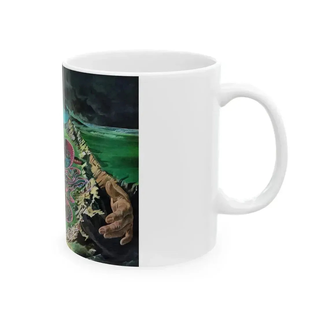 Down a Long Canal, Life magazine, December 7, 1962 - White Coffee Mug - Go Mug Yourself