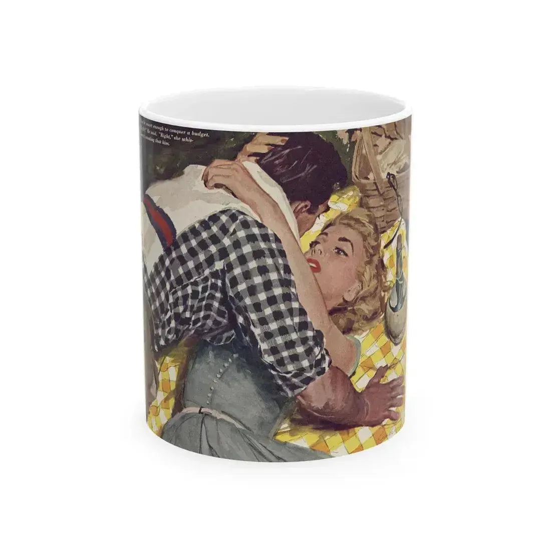 Down Payment On Marriage, Redbook, January 1955 - White Coffee Mug 11oz - Go Mug Yourself