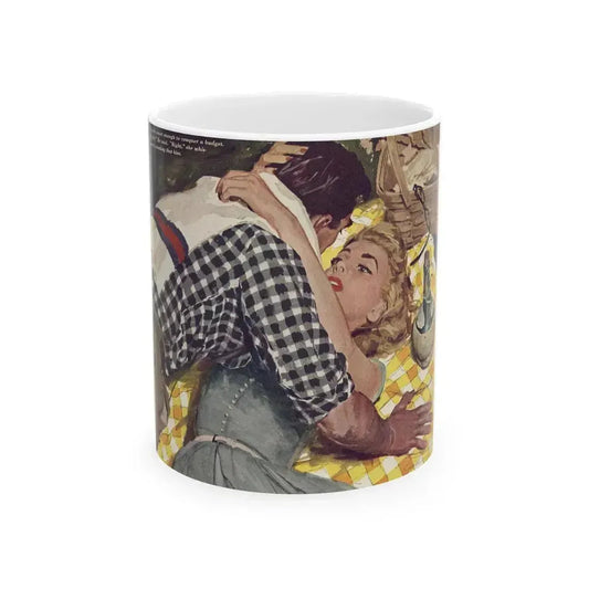 Down Payment On Marriage, Redbook, January 1955 - White Coffee Mug 11oz - Go Mug Yourself