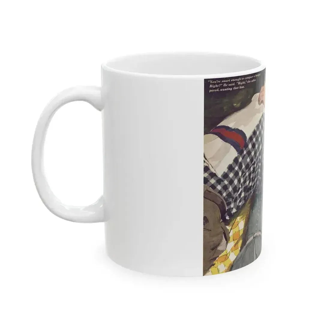 Down Payment On Marriage, Redbook, January 1955 - White Coffee Mug - Go Mug Yourself