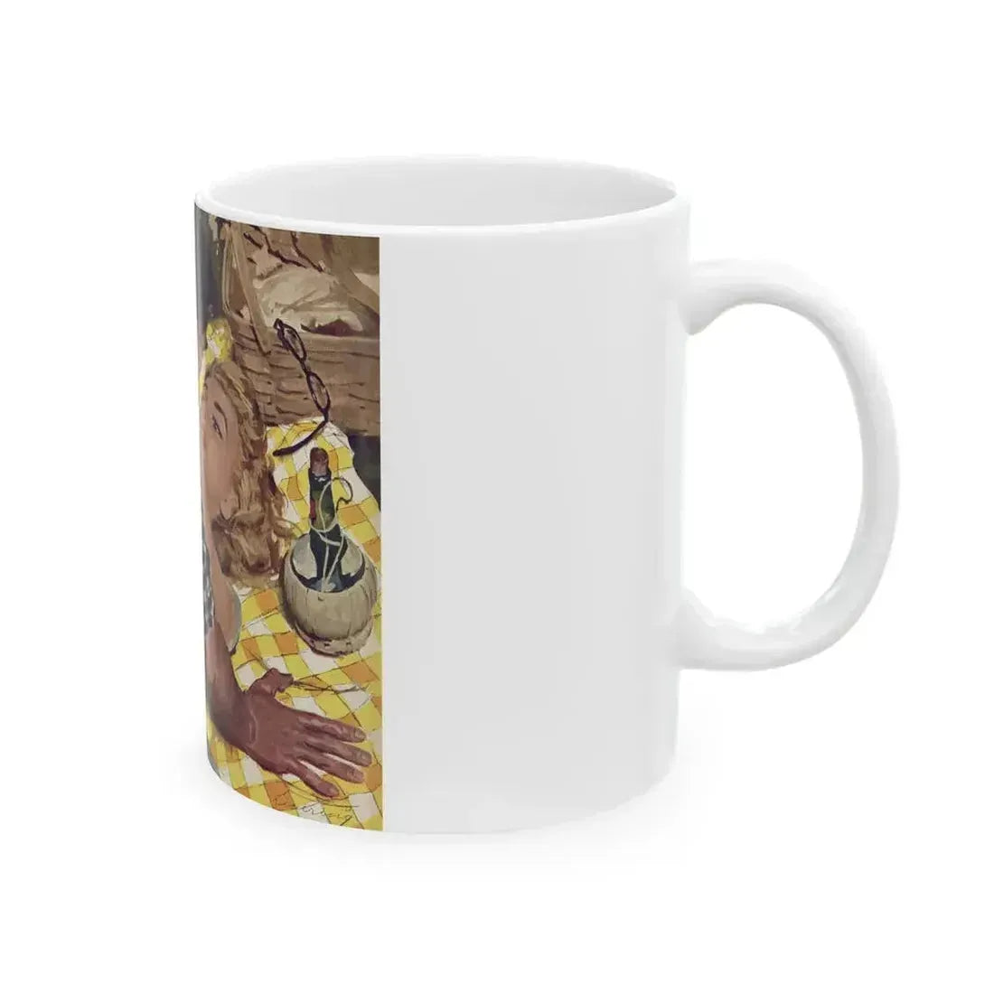 Down Payment On Marriage, Redbook, January 1955 - White Coffee Mug - Go Mug Yourself