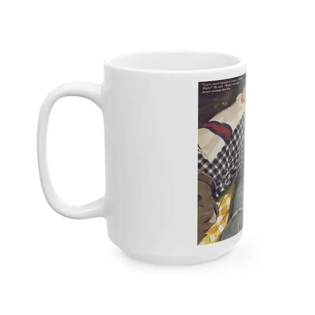 Down Payment On Marriage, Redbook, January 1955 - White Coffee Mug - Go Mug Yourself