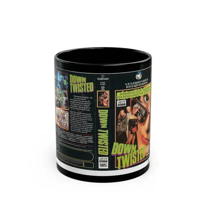 DOWN TWISTED (VHS COVER) - Black Coffee Mug 11oz - Go Mug Yourself