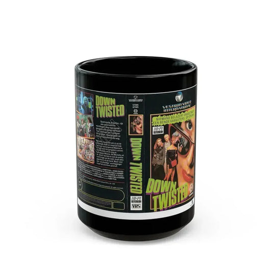 DOWN TWISTED (VHS COVER) - Black Coffee Mug 15oz - Go Mug Yourself