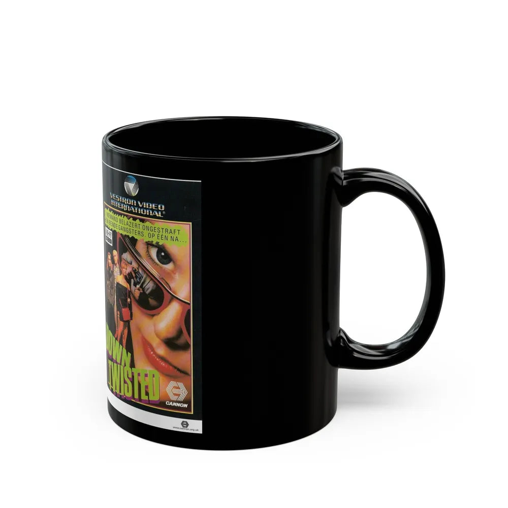 DOWN TWISTED (VHS COVER) - Black Coffee Mug-Go Mug Yourself