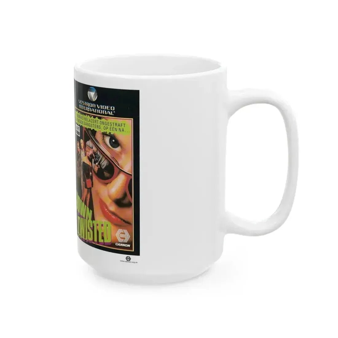 DOWN TWISTED (VHS COVER) - White Coffee Mug - Go Mug Yourself