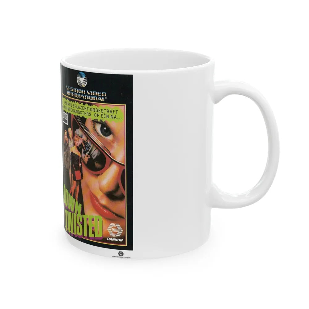 DOWN TWISTED (VHS COVER) - White Coffee Mug-Go Mug Yourself