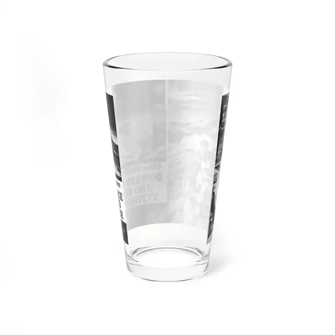Downed Navy Ace Who Survived Typhoon Louise, Complete Man, February 1967 - Pint Glass 16oz - Go Mug Yourself