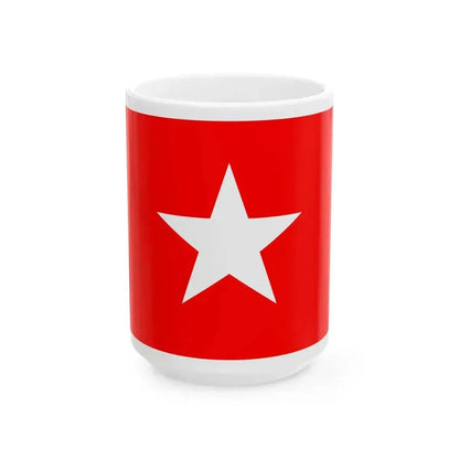 DP-flag (India) White Coffee Mug 15oz - Go Mug Yourself