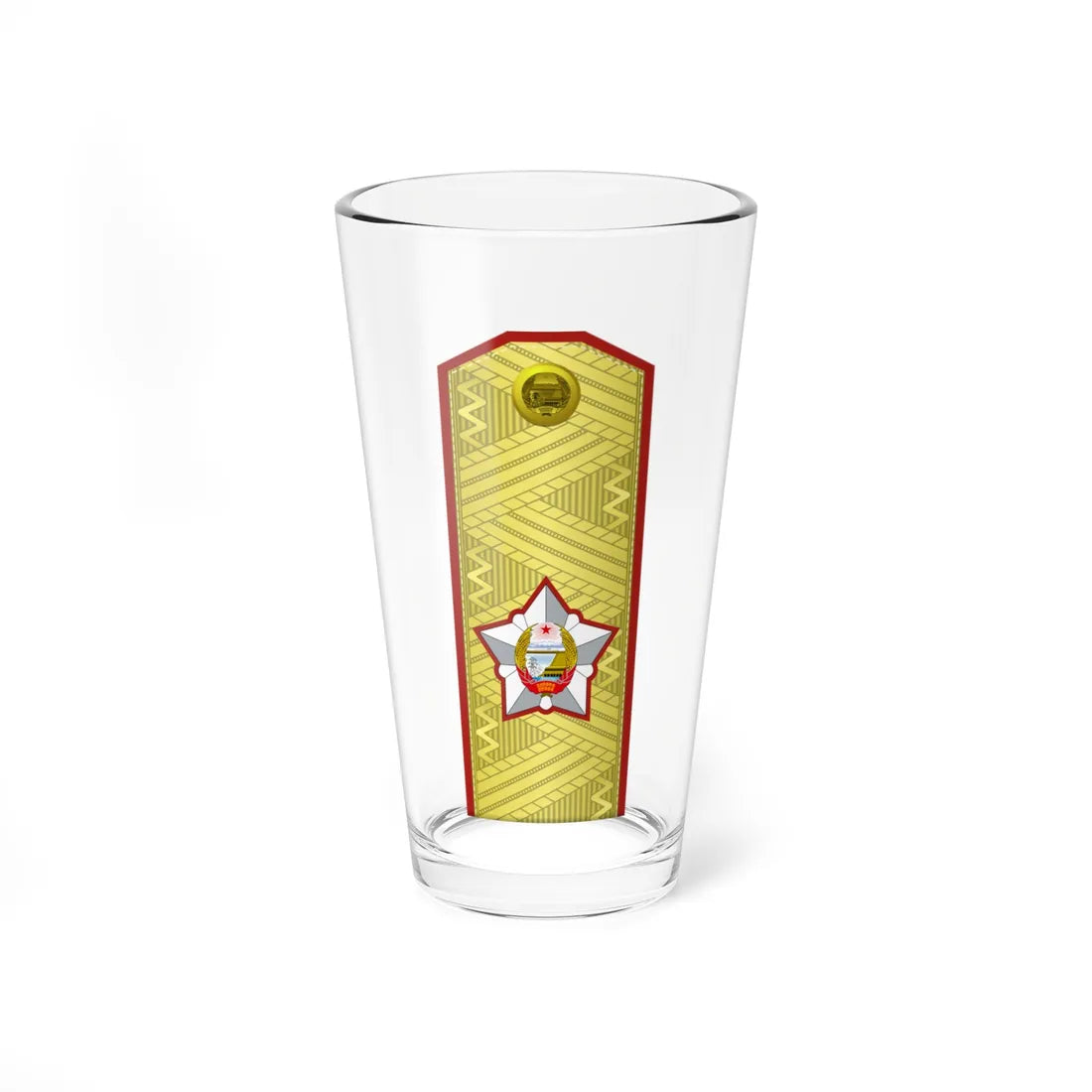 DPRK Army OF 10a (Korea) (Military Rank) Pint Glass 16oz 16oz - Go Mug Yourself