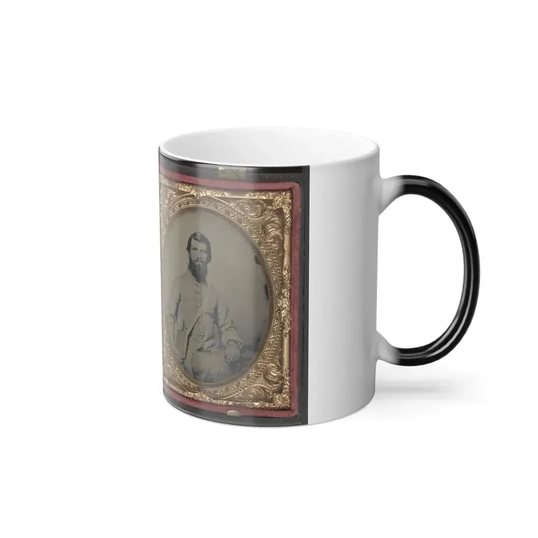 Dr. Alexander Harris of 15Th Virginia Infantry Regiment in Uniform and Dr. Harris With His Wife After the War (U.S. Civil War) Color Changing Coffee Mug 11oz - Go Mug Yourself