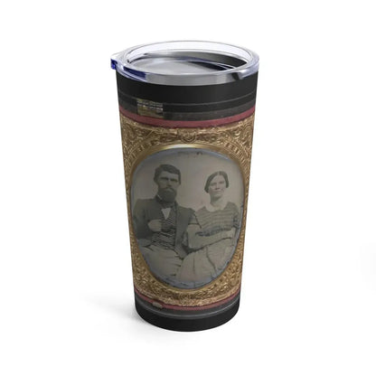 Dr. Alexander Harris Of 15th Virginia Infantry Regiment In Uniform And Dr. Harris With His Wife After The War (U.S. Civil War) Tumbler 20oz - Go Mug Yourself