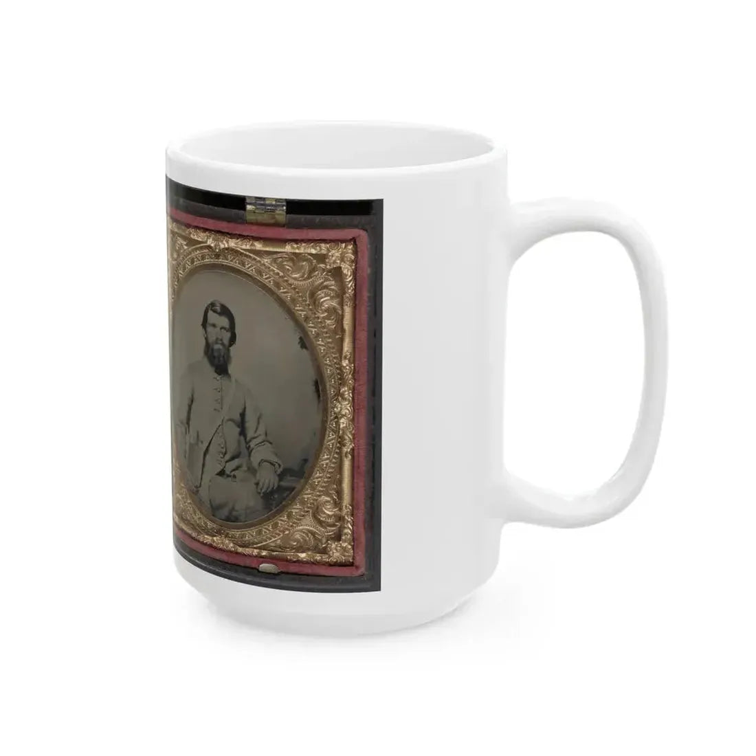 Dr. Alexander Harris Of 15th Virginia Infantry Regiment In Uniform And Dr. Harris With His Wife After The War (U.S. Civil War) White Coffee Mug - Go Mug Yourself