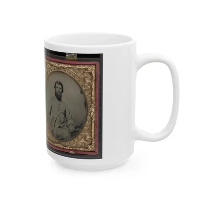 Dr. Alexander Harris Of 15th Virginia Infantry Regiment In Uniform And Dr. Harris With His Wife After The War (U.S. Civil War) White Coffee Mug - Go Mug Yourself