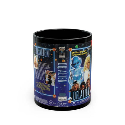 DR ALIEN CIC VIDEO (VHS COVER) - Black Coffee Mug-11oz-Go Mug Yourself