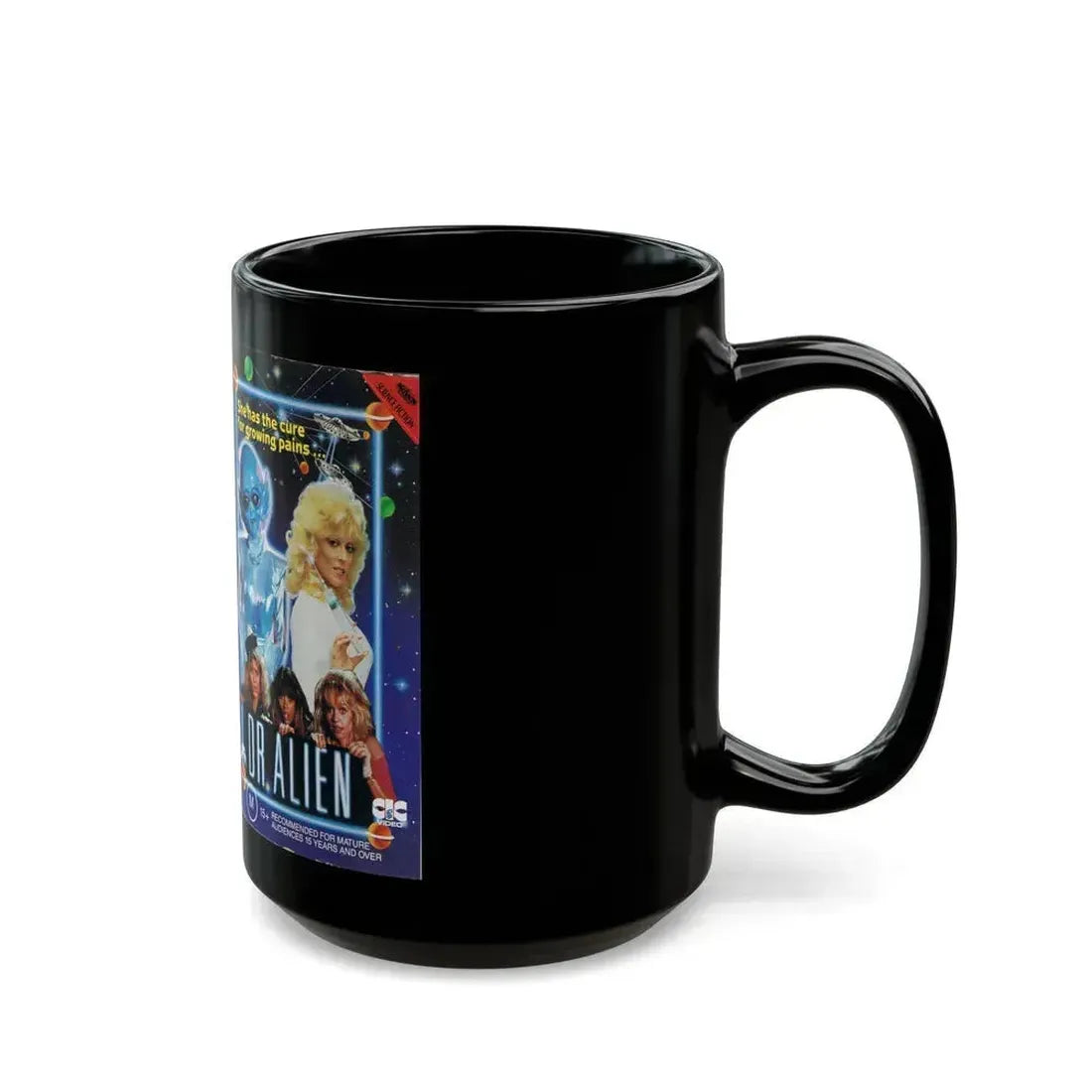 DR ALIEN CIC VIDEO (VHS COVER) - Black Coffee Mug - Go Mug Yourself