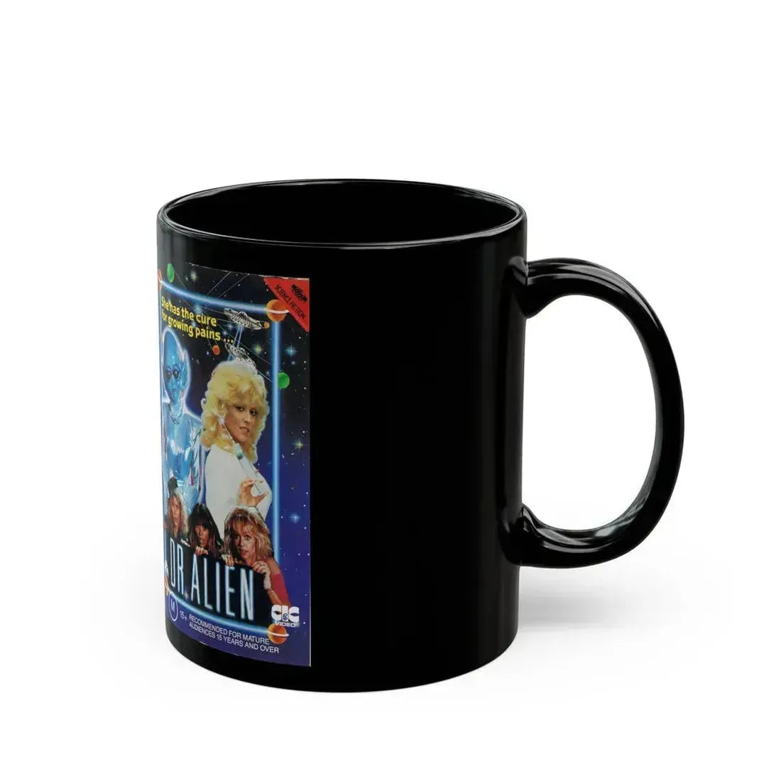 DR ALIEN CIC VIDEO (VHS COVER) - Black Coffee Mug - Go Mug Yourself