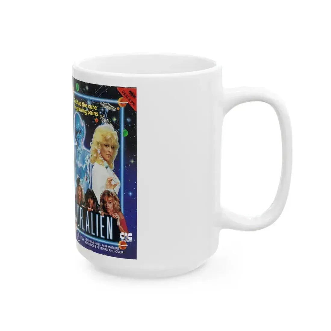 DR ALIEN CIC VIDEO (VHS COVER) - White Coffee Mug - Go Mug Yourself