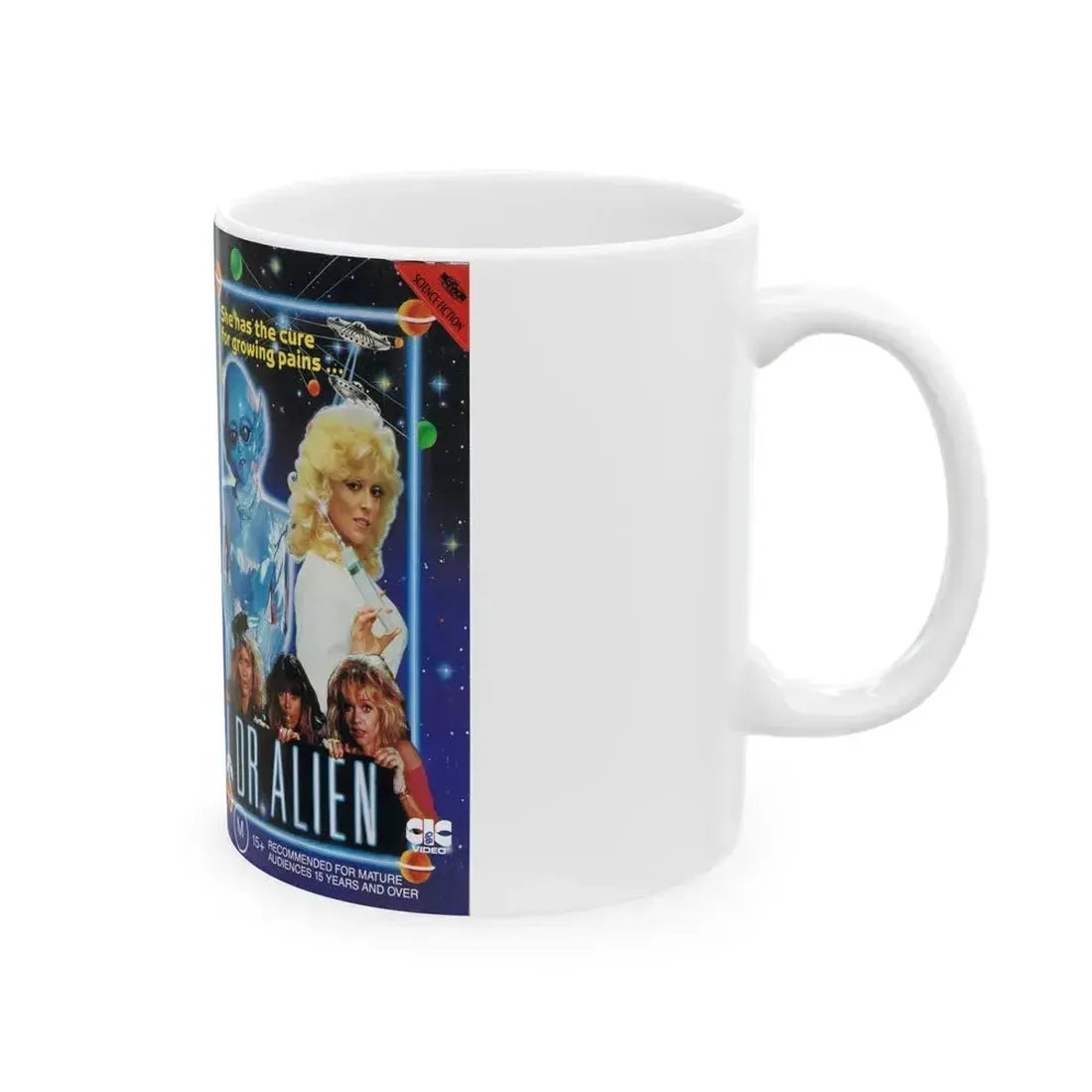 DR ALIEN CIC VIDEO (VHS COVER) - White Coffee Mug - Go Mug Yourself