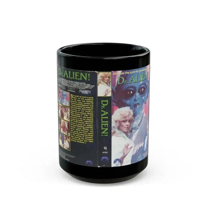 DR ALIEN (VHS COVER) - Black Coffee Mug 15oz - Go Mug Yourself