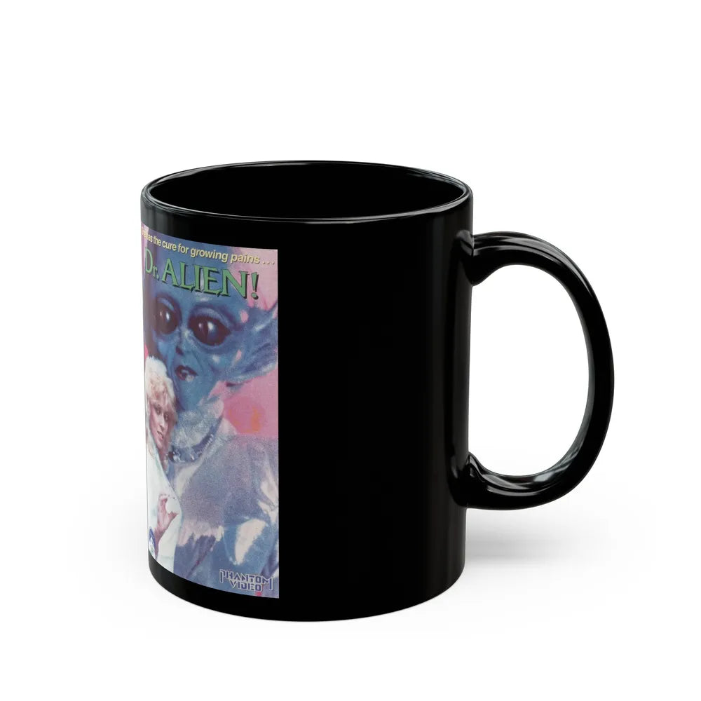 DR ALIEN (VHS COVER) - Black Coffee Mug-Go Mug Yourself