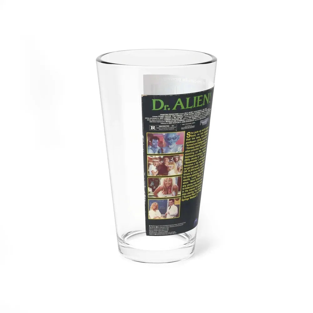 DR ALIEN (VHS COVER) Pint Glass 16oz - Go Mug Yourself