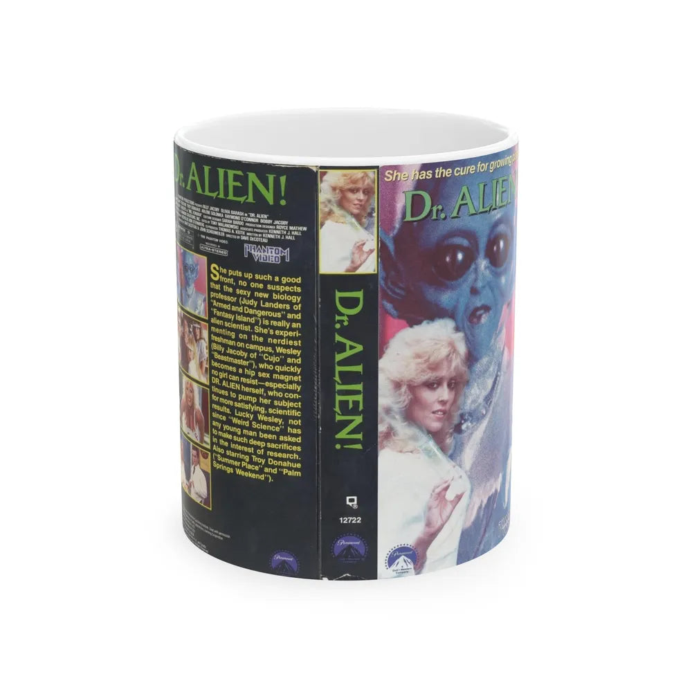 DR ALIEN (VHS COVER) - White Coffee Mug-11oz-Go Mug Yourself