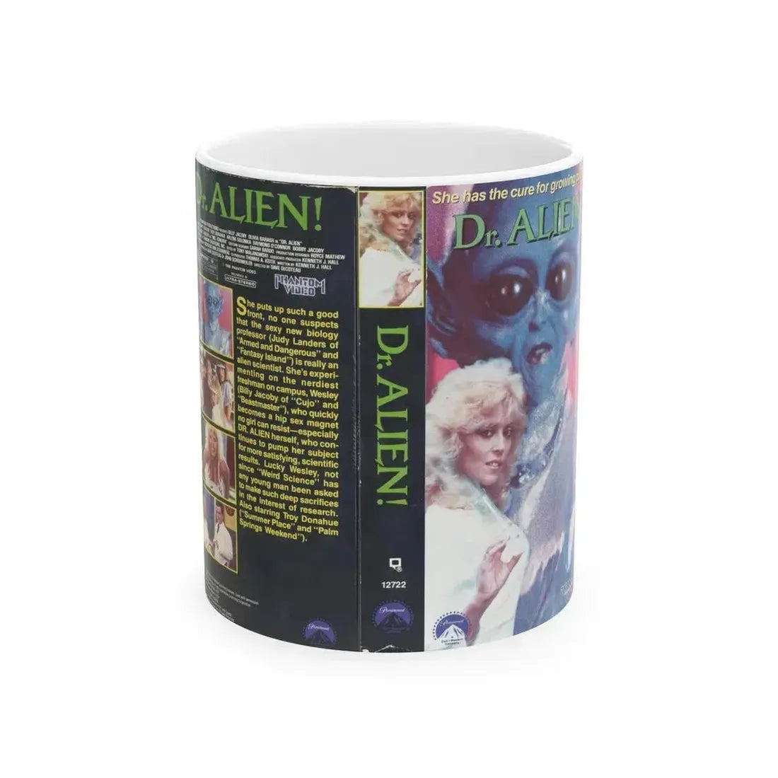 DR ALIEN (VHS COVER) - White Coffee Mug 11oz - Go Mug Yourself
