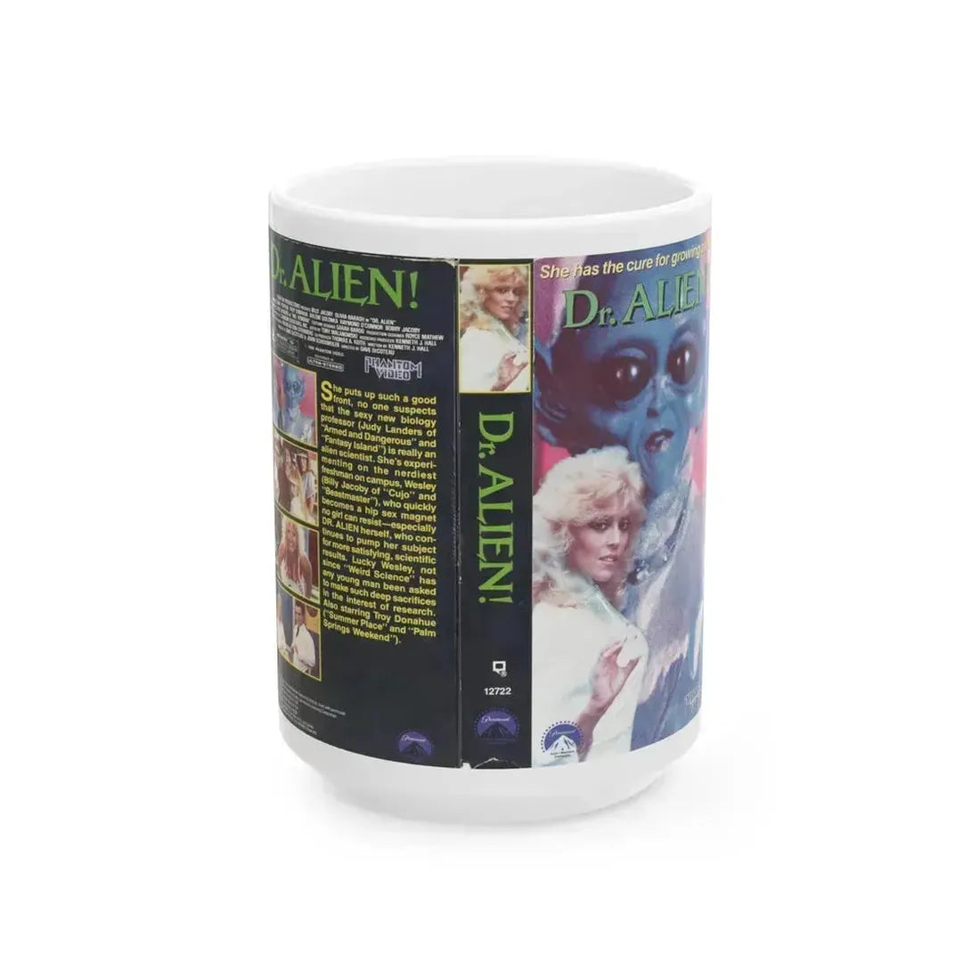 DR ALIEN (VHS COVER) - White Coffee Mug 15oz - Go Mug Yourself