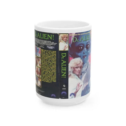 DR ALIEN (VHS COVER) - White Coffee Mug 15oz - Go Mug Yourself