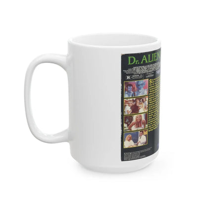 DR ALIEN (VHS COVER) - White Coffee Mug-Go Mug Yourself