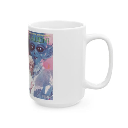 DR ALIEN (VHS COVER) - White Coffee Mug-Go Mug Yourself